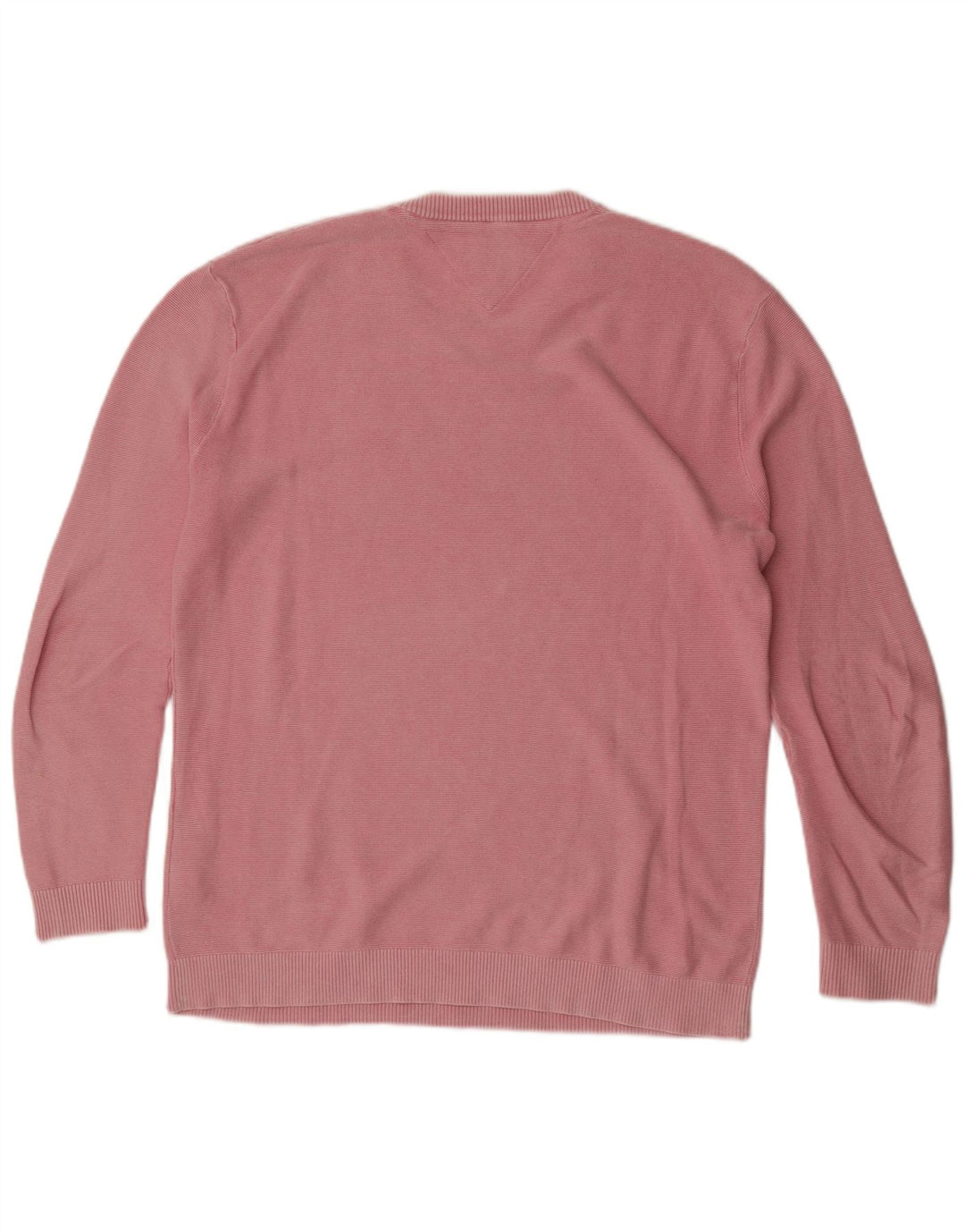 Tommy Hilfiger Mens Crew Neck Jumper Sweater Large Pink