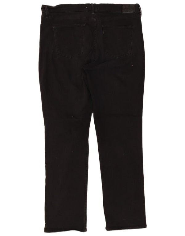 LEVI'S Womens 314 Shaping Straight Jeans W33 L30 Black