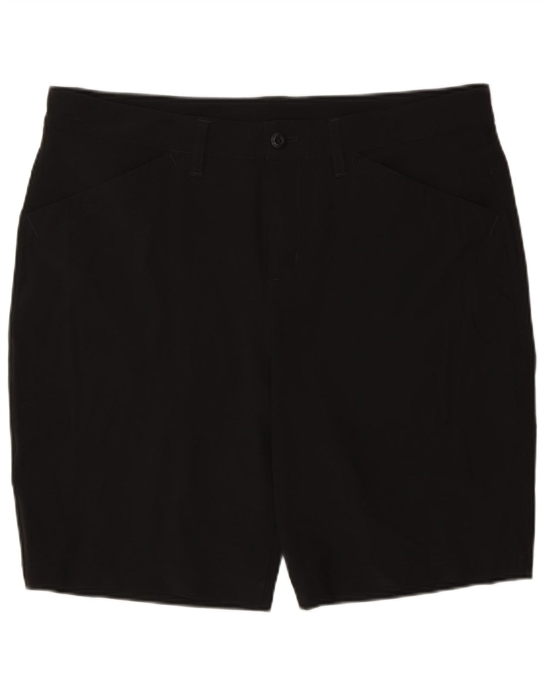 Eddie Bauer Womens Casual Shorts US 14 XL W34 Black Polyester