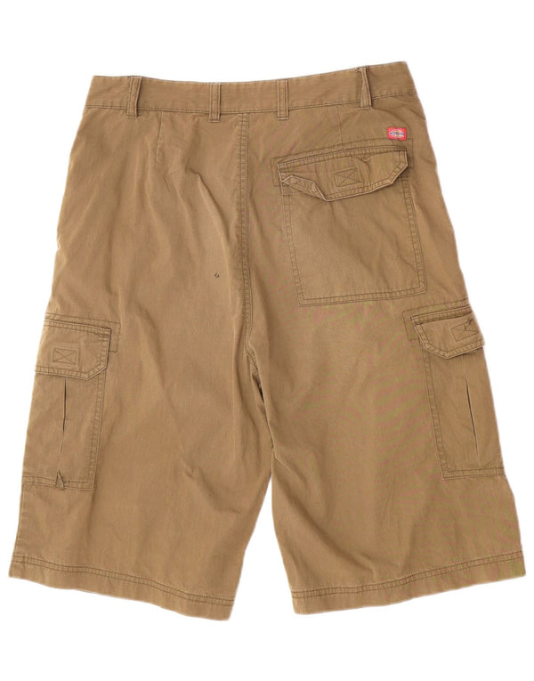 Dickies Mens Cargo Shorts Medium W33 Khaki Cotton
