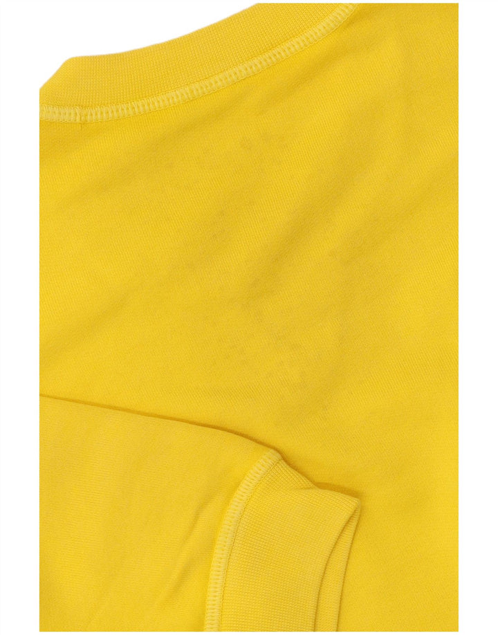 Dsquared2 Mens Short Sleeve Sweatshirt Jumper Small Yellow Cotton