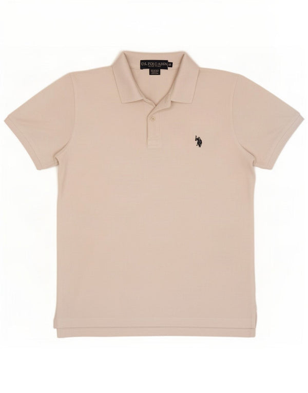 U.S. Polo Assn. Mens Polo Shirt Small White Cotton
