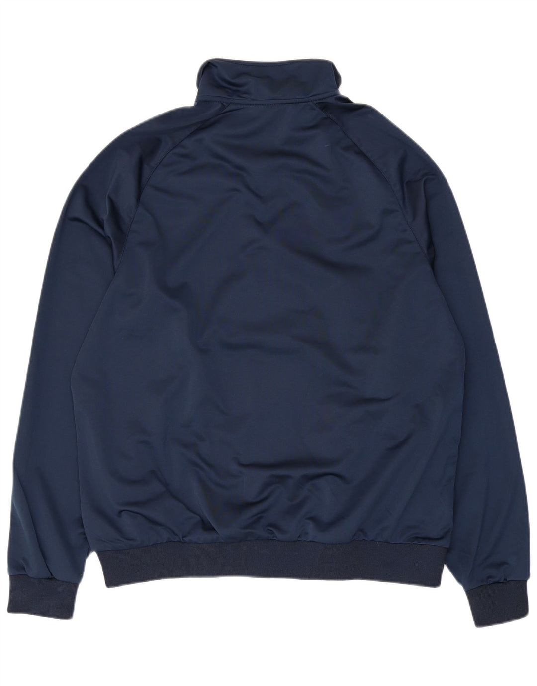 Asics Womens Tracksuit Top Jacket UK 18 XL Navy Blue Polyester