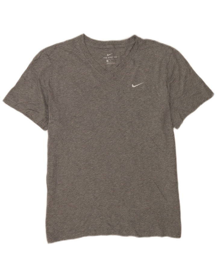 Nike Mens T-Shirt Top Large Grey