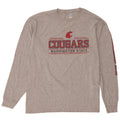 Champion Mens Washington State Cougars Graphic Top Long Sleeve 2XL Grey