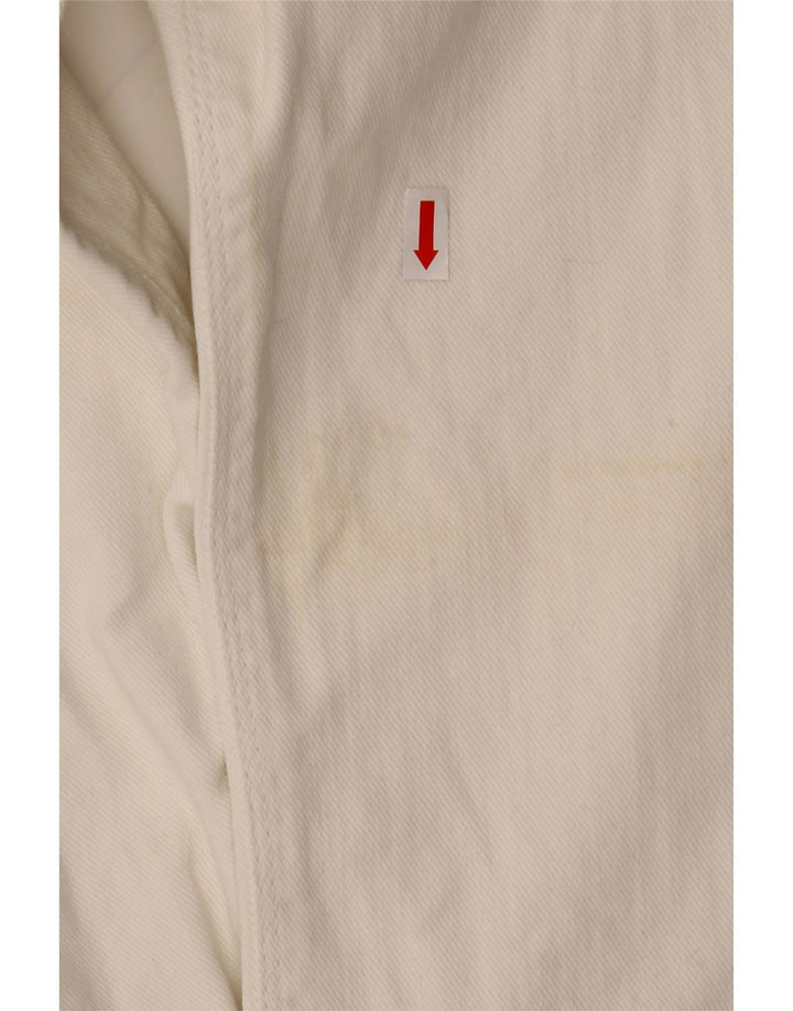 GAS Mens Loose Jeans Medium W32 L29 White Cotton