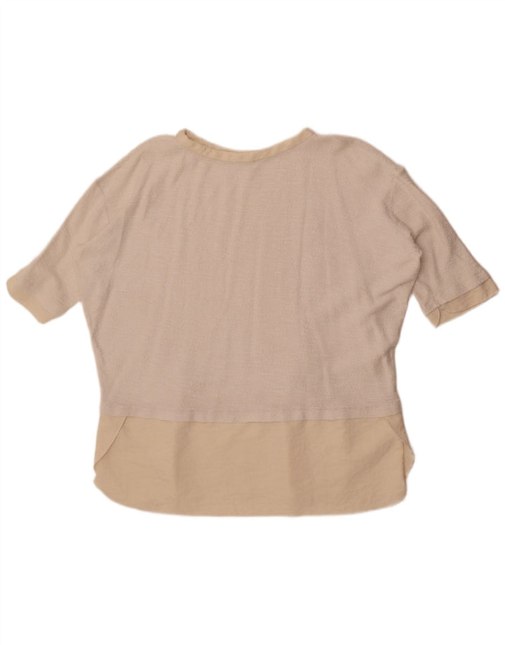 Zara Womens Oversized T-Shirt Top UK 16 Large White