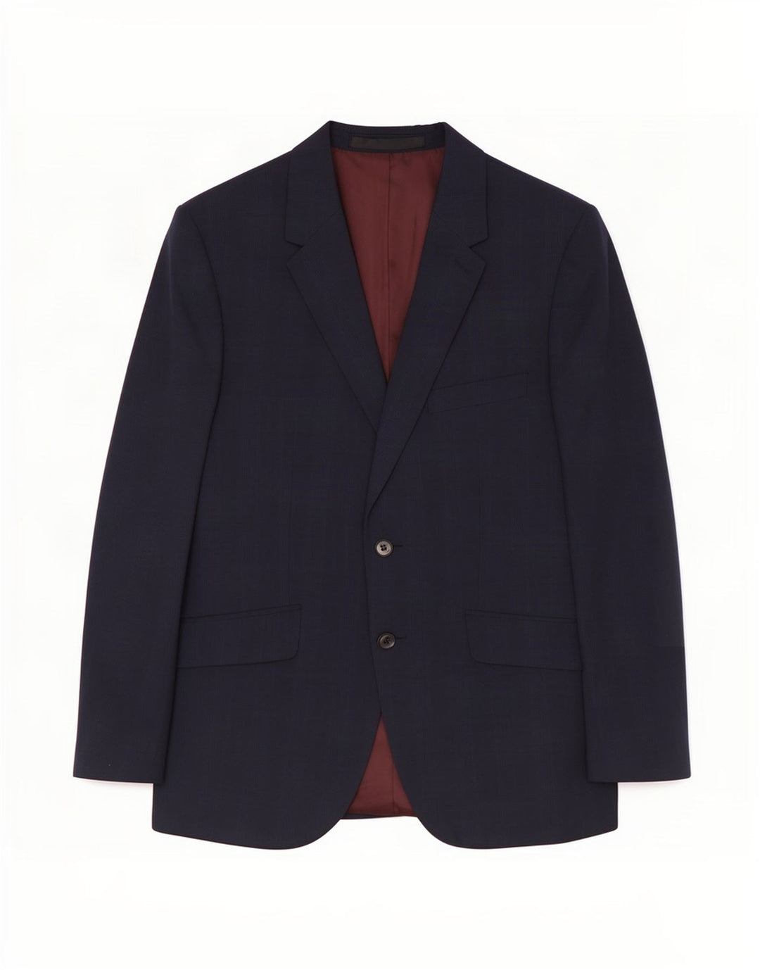 Marks & Spencer Mens 2 Button Blazer Jacket UK 40 Medium Navy Blue Wool