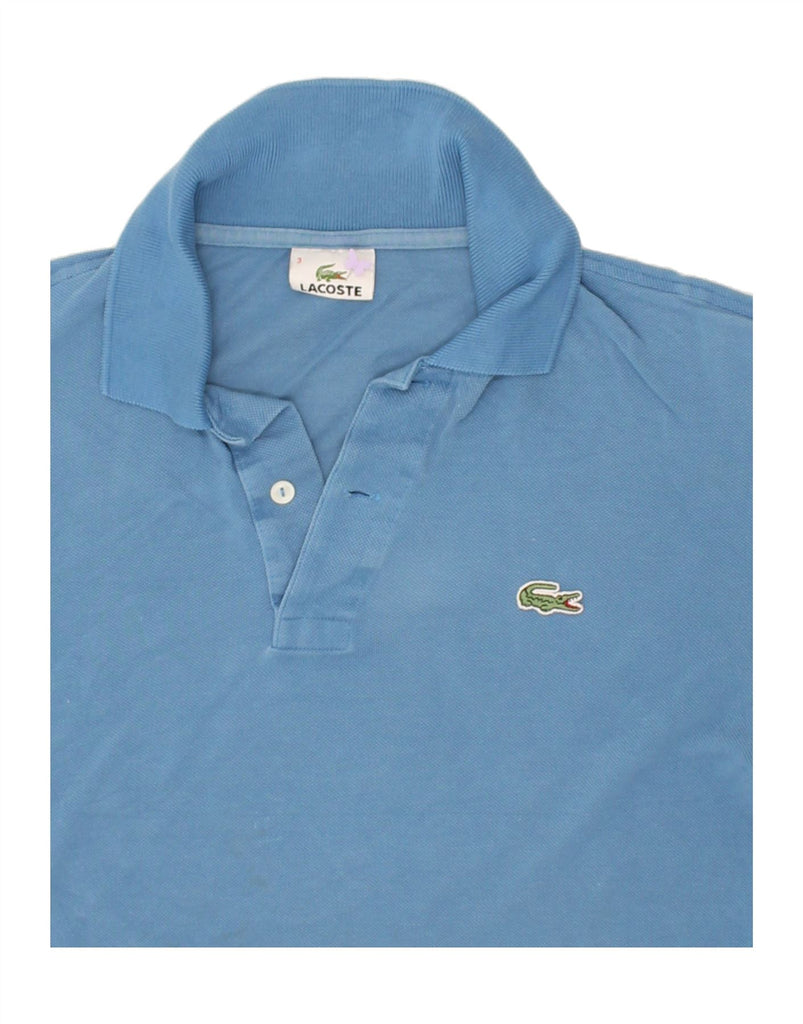 LACOSTE Mens Polo Shirt Size 3 Small Blue Cotton | Vintage Lacoste | Thrift | Second-Hand Lacoste | Used Clothing | Messina Hembry 