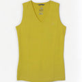 Adidas Womens Climalite Vest Top UK 14 Medium Yellow Polyester