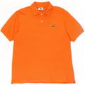 Lacoste Mens Polo Shirt Size 4 Medium Orange Cotton