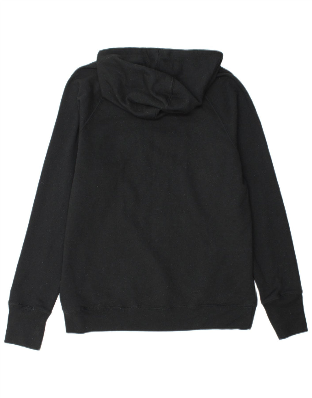 CHAMPION Womens Graphic Hoodie Jumper UK 14 Medium Black Polyester