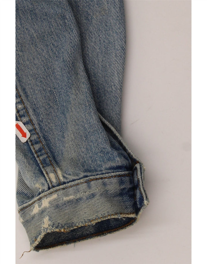 JEP'S Womens Oversized Denim Jacket UK 10 Small Blue Cotton