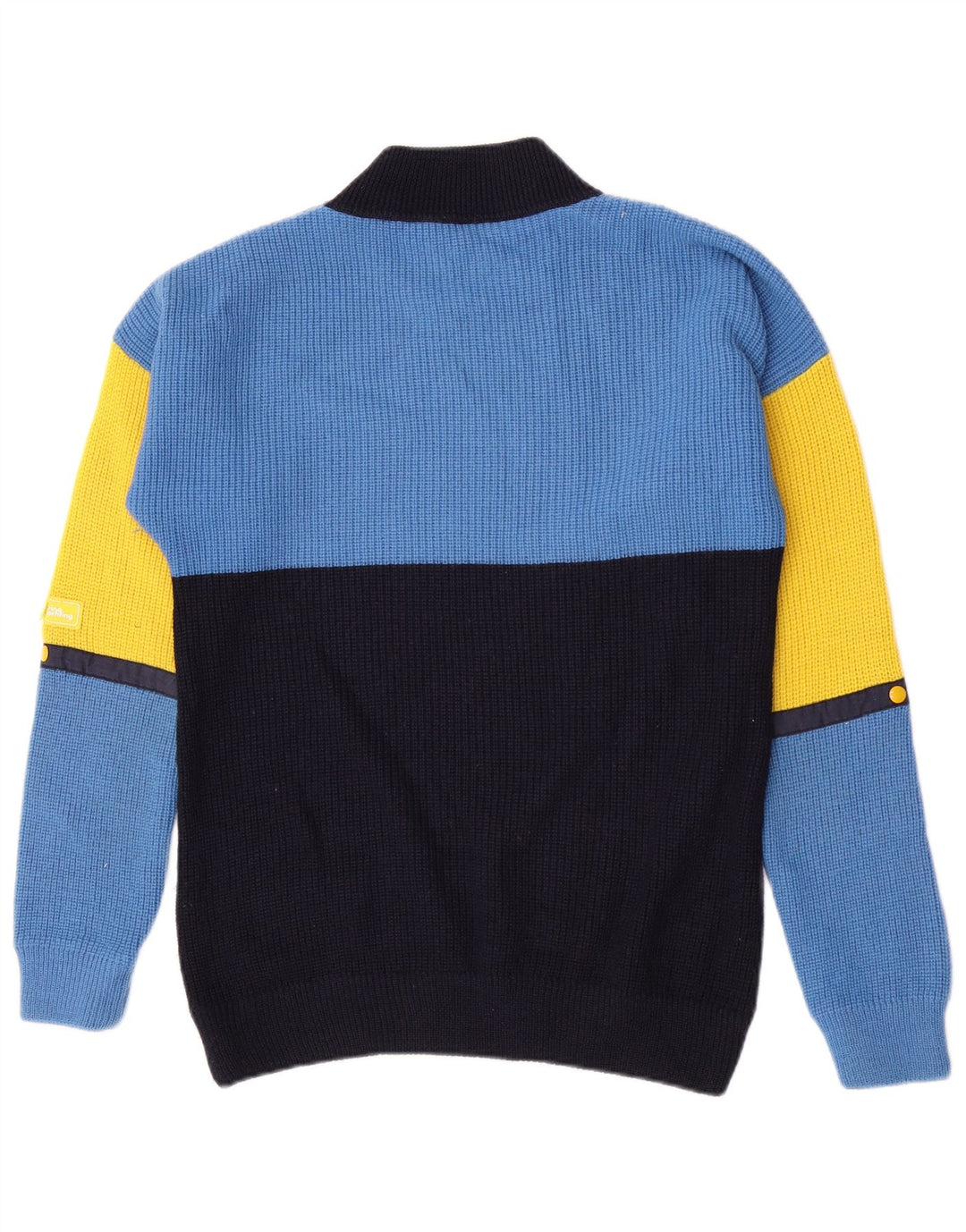 Marina Yachting Mens Turtle Neck Jumper Sweater EU 38 Medium Blue Nautical