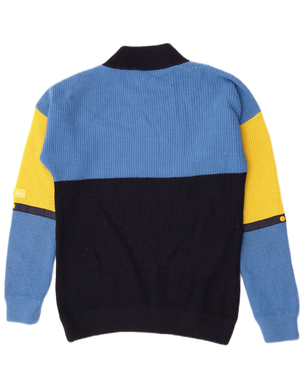 Marina Yachting Mens Turtle Neck Jumper Sweater EU 38 Medium Blue Nautical