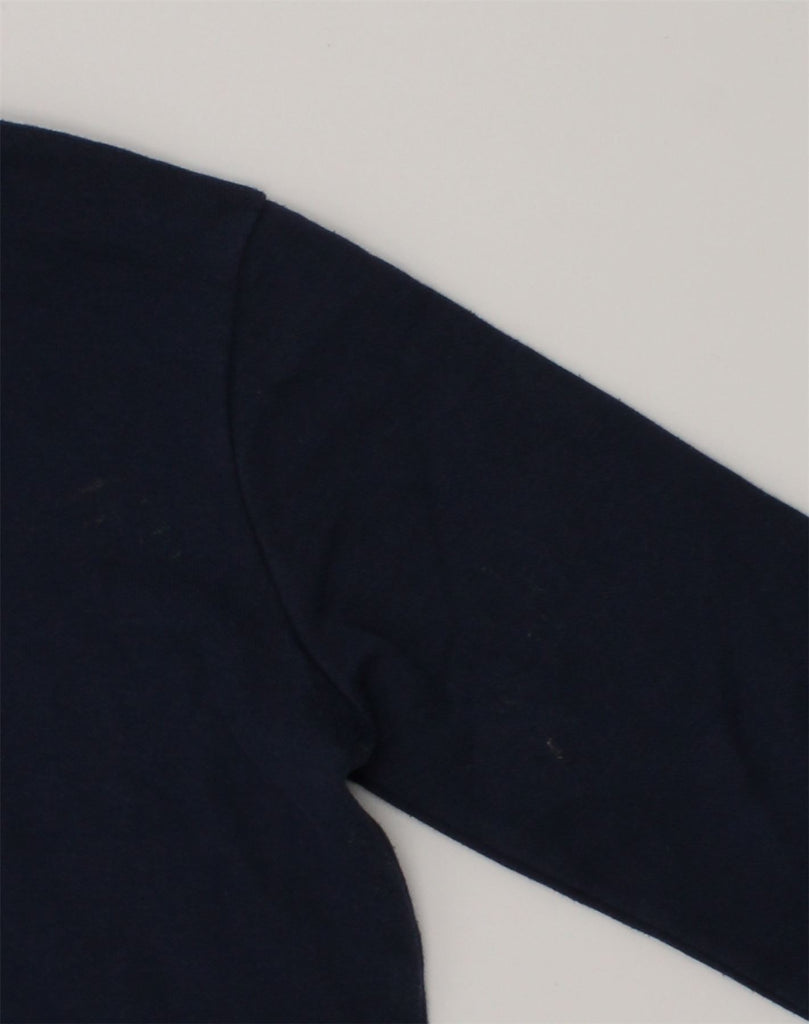 CHAMPION Boys Graphic Sweatshirt Jumper 7-8 Years Small Navy Blue Cotton | Vintage Champion | Thrift | Second-Hand Champion | Used Clothing | Messina Hembry 