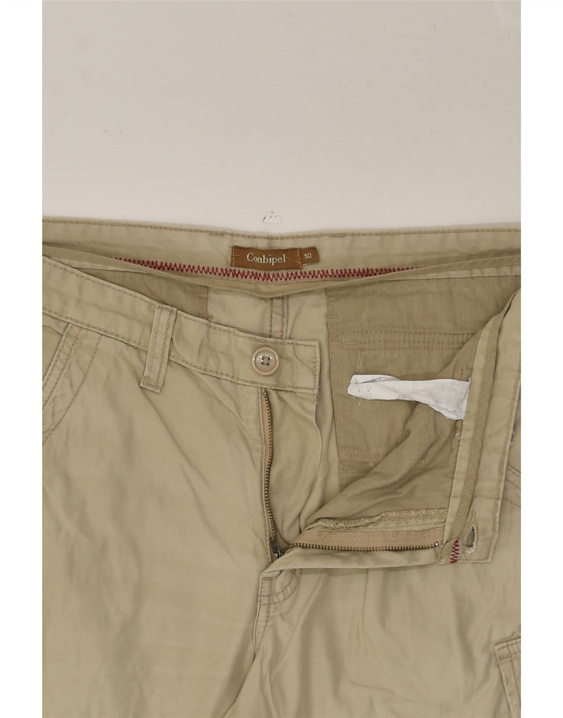 CONBIPEL Mens Cargo Shorts IT 50 Large W34 Beige | Vintage Conbipel | Thrift | Second-Hand Conbipel | Used Clothing | Messina Hembry 