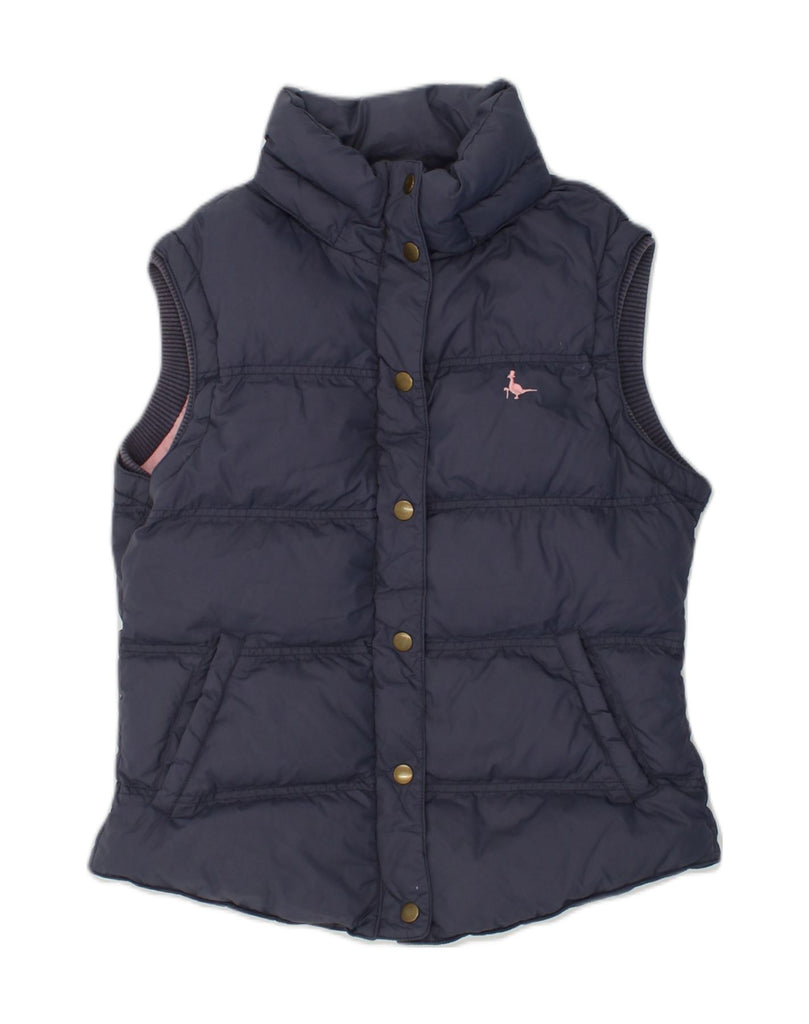 JACK WILLS Womens Padded Gilet UK 10 Small  Navy Blue Nylon | Vintage Jack Wills | Thrift | Second-Hand Jack Wills | Used Clothing | Messina Hembry 