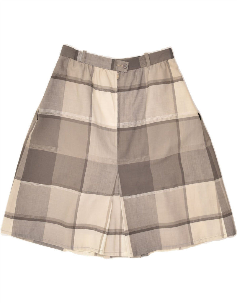 YOUR SIXTH SENSE Womens A-Line Skirt IT 38 XS  W24  Grey Check Polyester | Vintage Your Sixth Sense | Thrift | Second-Hand Your Sixth Sense | Used Clothing | Messina Hembry 