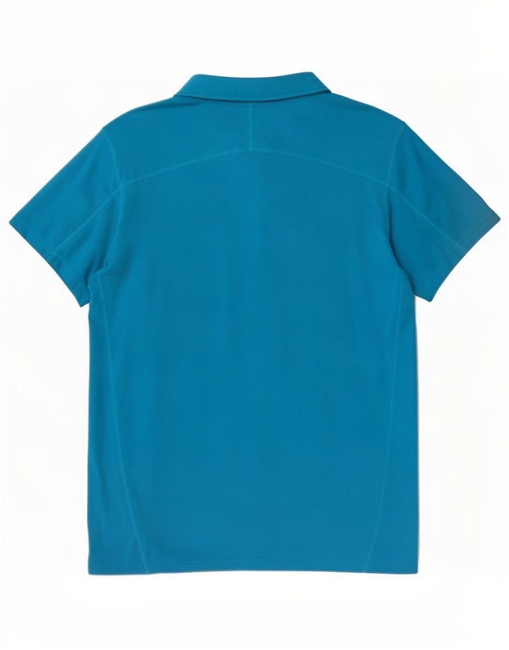 Nike Mens Dri Fit Polo Shirt Large Blue Polyester