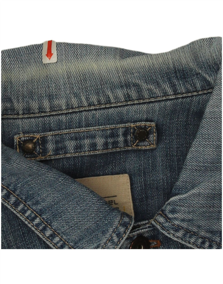 Camel Active Mens Denim Jacket UK 38 Medium Blue Cotton