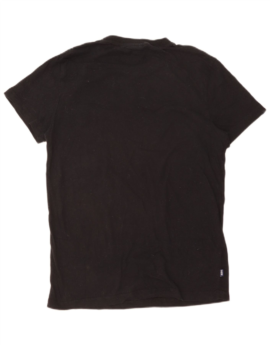 SUPERDRY Mens T-Shirt Top Medium Black Cotton