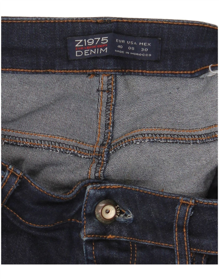 Zara Womens Flared Jeans EU 40 Medium W30 L32 Navy Blue