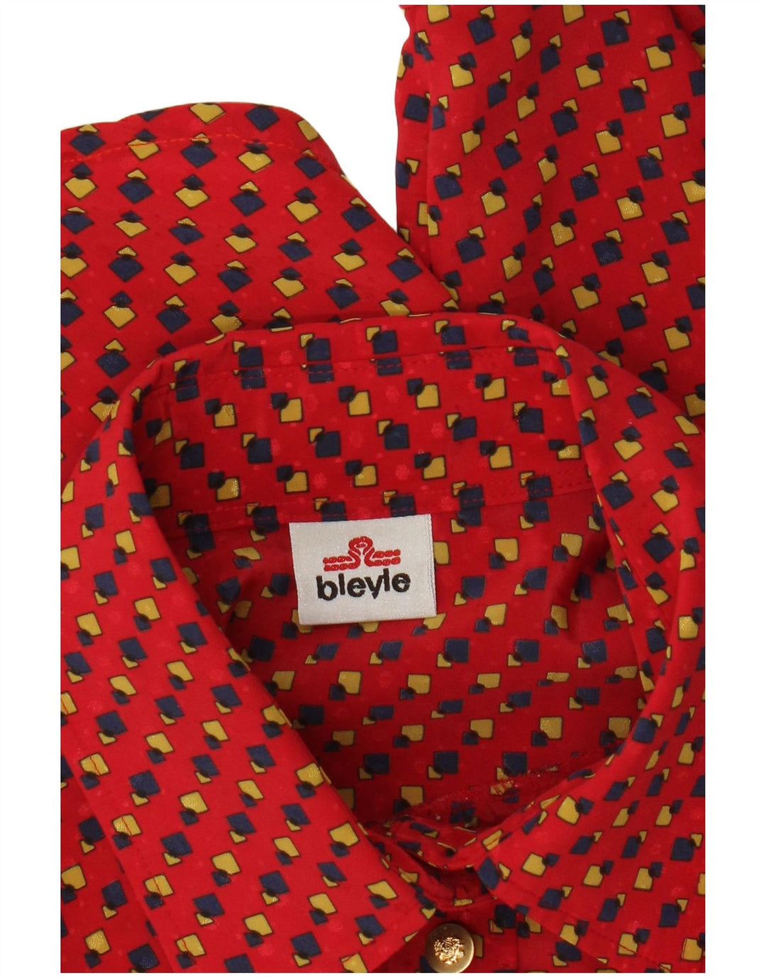 Bleyle Womens Shirt UK 20 2XL Red Geometric