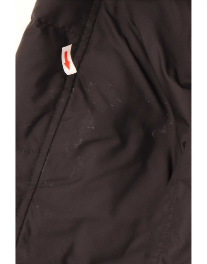 Fay Mens Hooded Padded Jacket UK 44 2XL Black Polyester