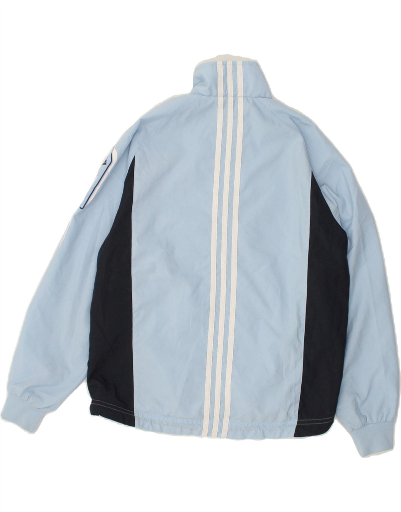 ADIDAS Boys Tracksuit Top Jacket 11-12 Years Blue Colourblock Polyester | Vintage Adidas | Thrift | Second-Hand Adidas | Used Clothing | Messina Hembry 