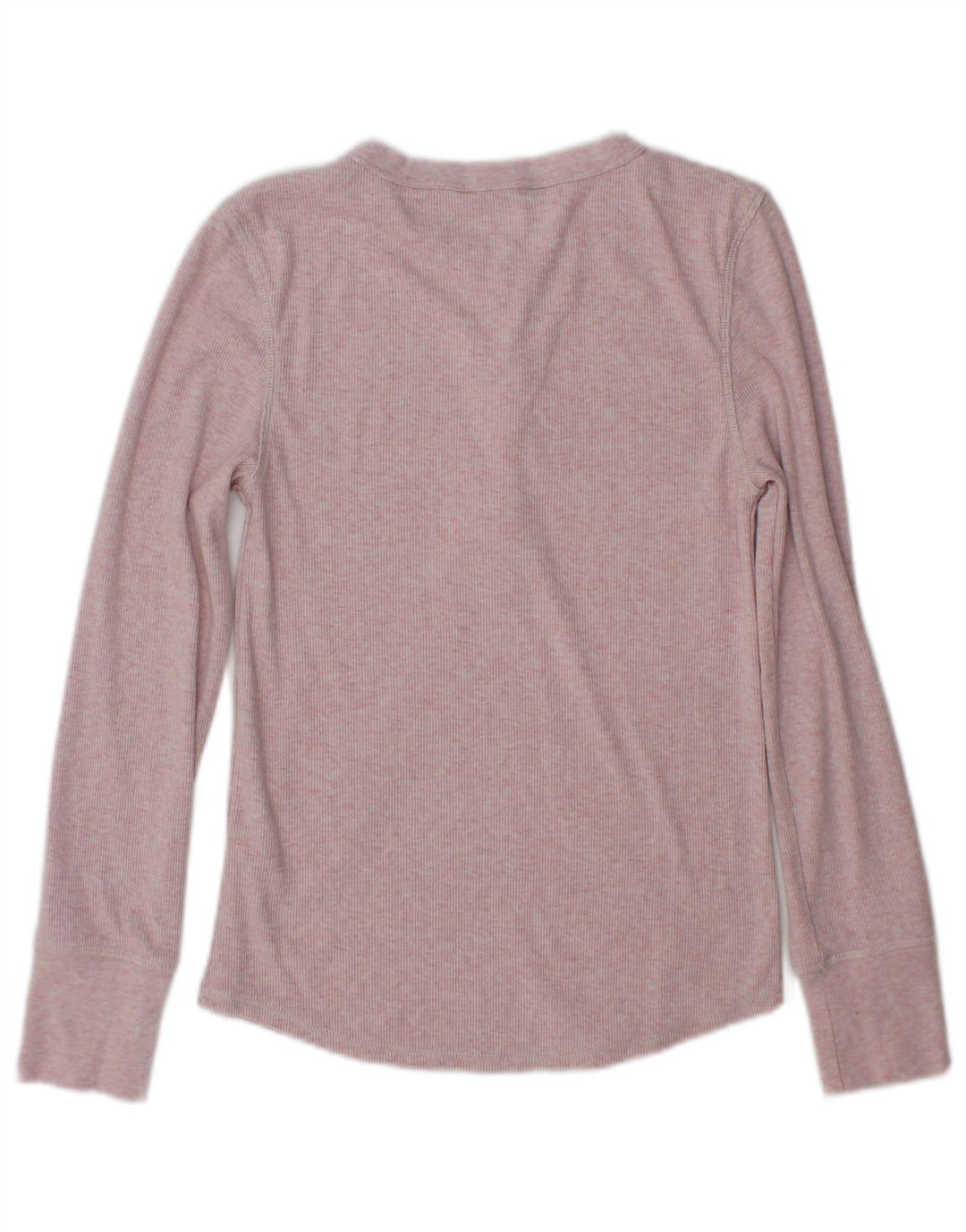 Marks & Spencer Womens Top Long Sleeve UK 8 Small Pink Polyester