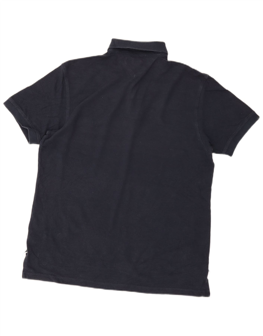 Tommy Hilfiger Mens Short Sleeve Polo Shirt Medium Navy Blue Classic