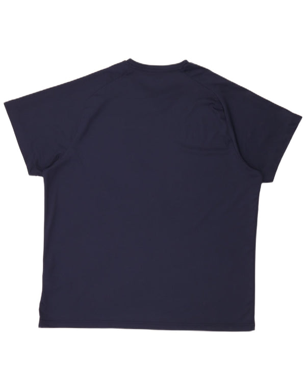 Puma Mens T-Shirt Top 3XL Navy Blue Polyester