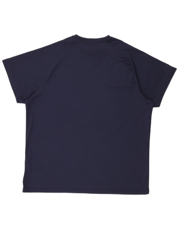 Puma Mens T-Shirt Top 3XL Navy Blue Polyester