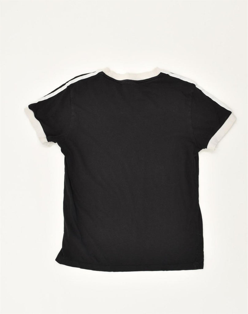 ADIDAS Womens T-Shirt Top UK 8 Small Black Cotton | Vintage Adidas | Thrift | Second-Hand Adidas | Used Clothing | Messina Hembry 