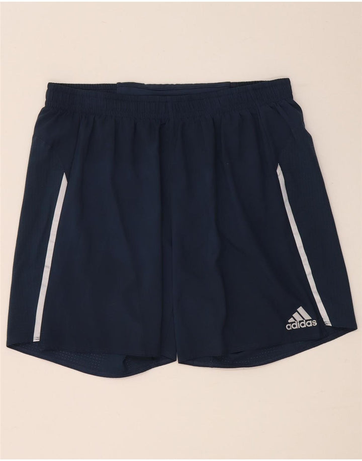 Adidas Mens Aeroready Sport Shorts Large  Navy Blue Polyester