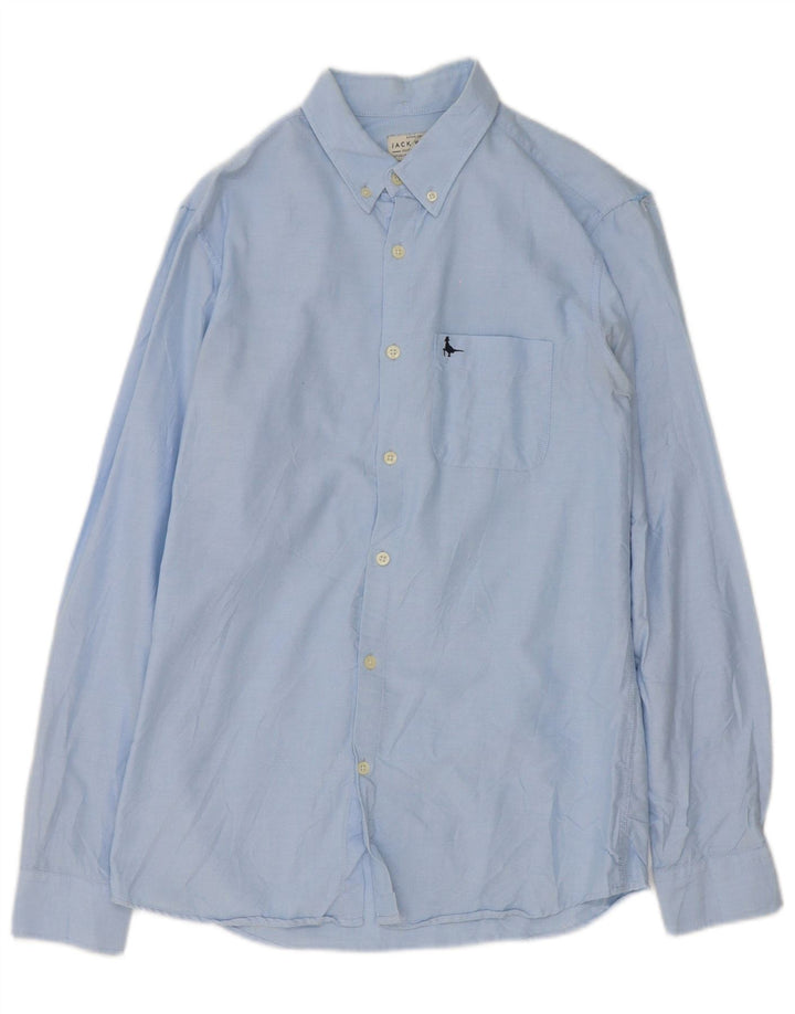 Jack Wills Mens Shirt Small Blue Cotton