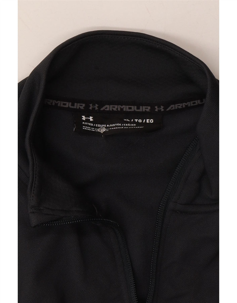 UNDER ARMOUR Mens Big & Tall Tracksuit Top Jacket XL Grey Polyester Vintage Under Armour and Second-Hand Under Armour from Messina Hembry 
