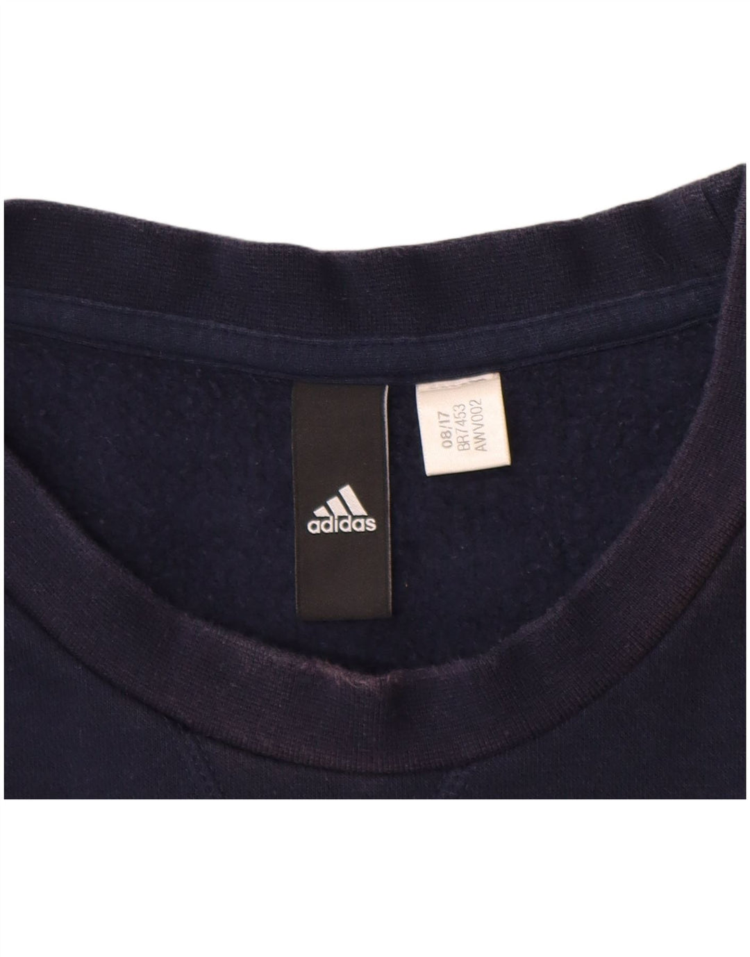 ADIDAS Mens Sweatshirt Jumper Large Navy Blue