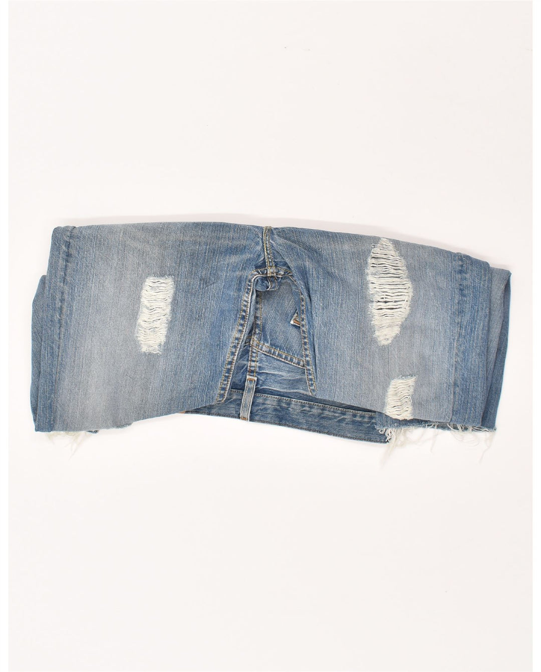 LEVI'S Mens 501 Distressed Tapered Jeans W31 L27 Blue Cotton Vintage Levi's and Second-Hand Levi's from Messina Hembry 