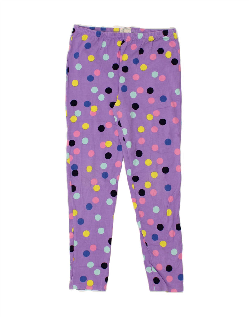 MOUNTAIN WAREHOUSE Girls Leggings 12-13 Years Purple Polka Dot Cotton Vintage Mountain Warehouse and Second-Hand Mountain Warehouse from Messina Hembry 
