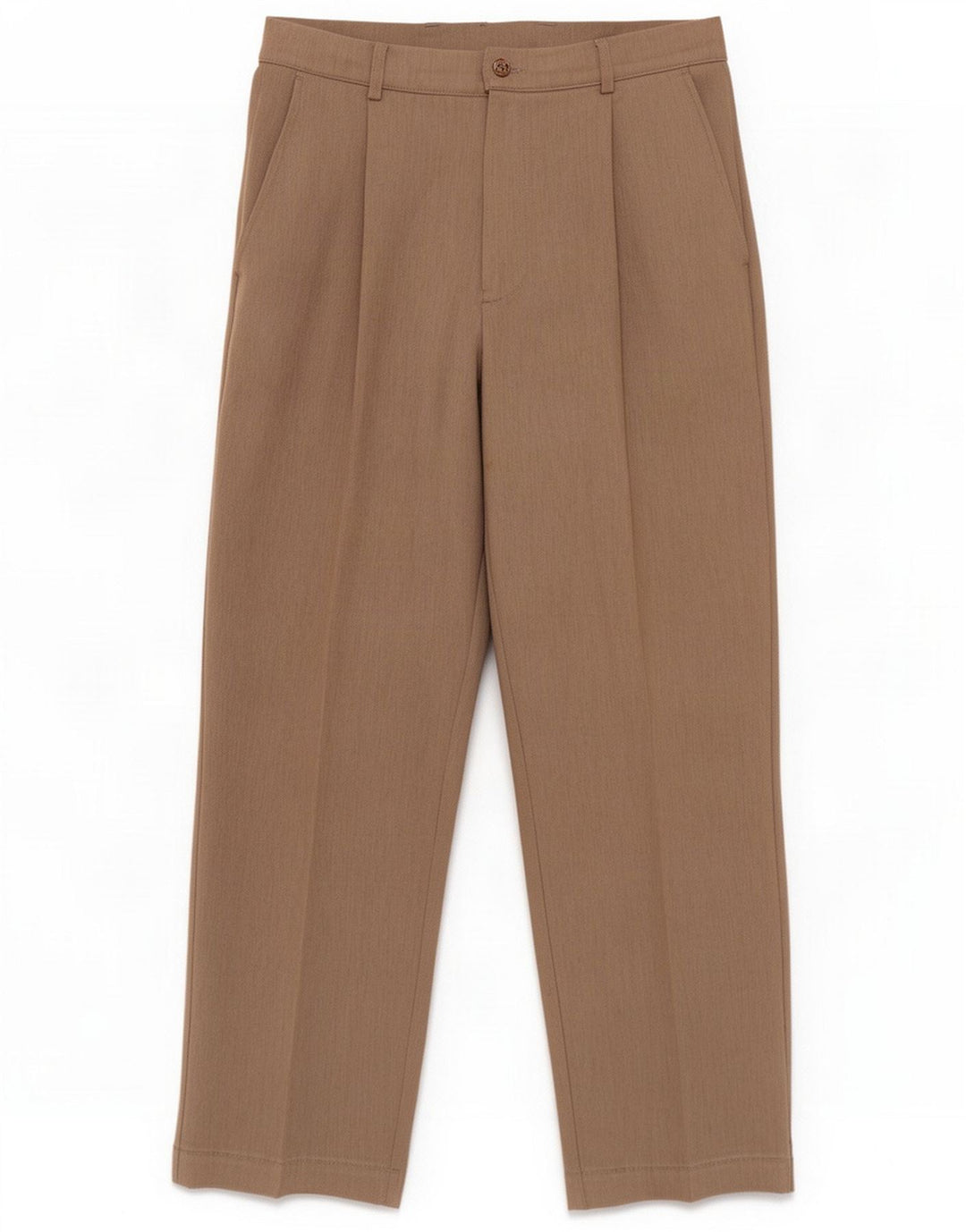 Farah Mens Pegged Chino Trousers W34 L28 Brown Polyester