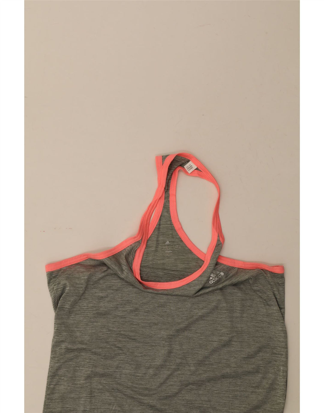 ADIDAS Womens Climalite Vest Top UK 16/18 Large Grey Polyester Vintage Adidas and Second-Hand Adidas from Messina Hembry 