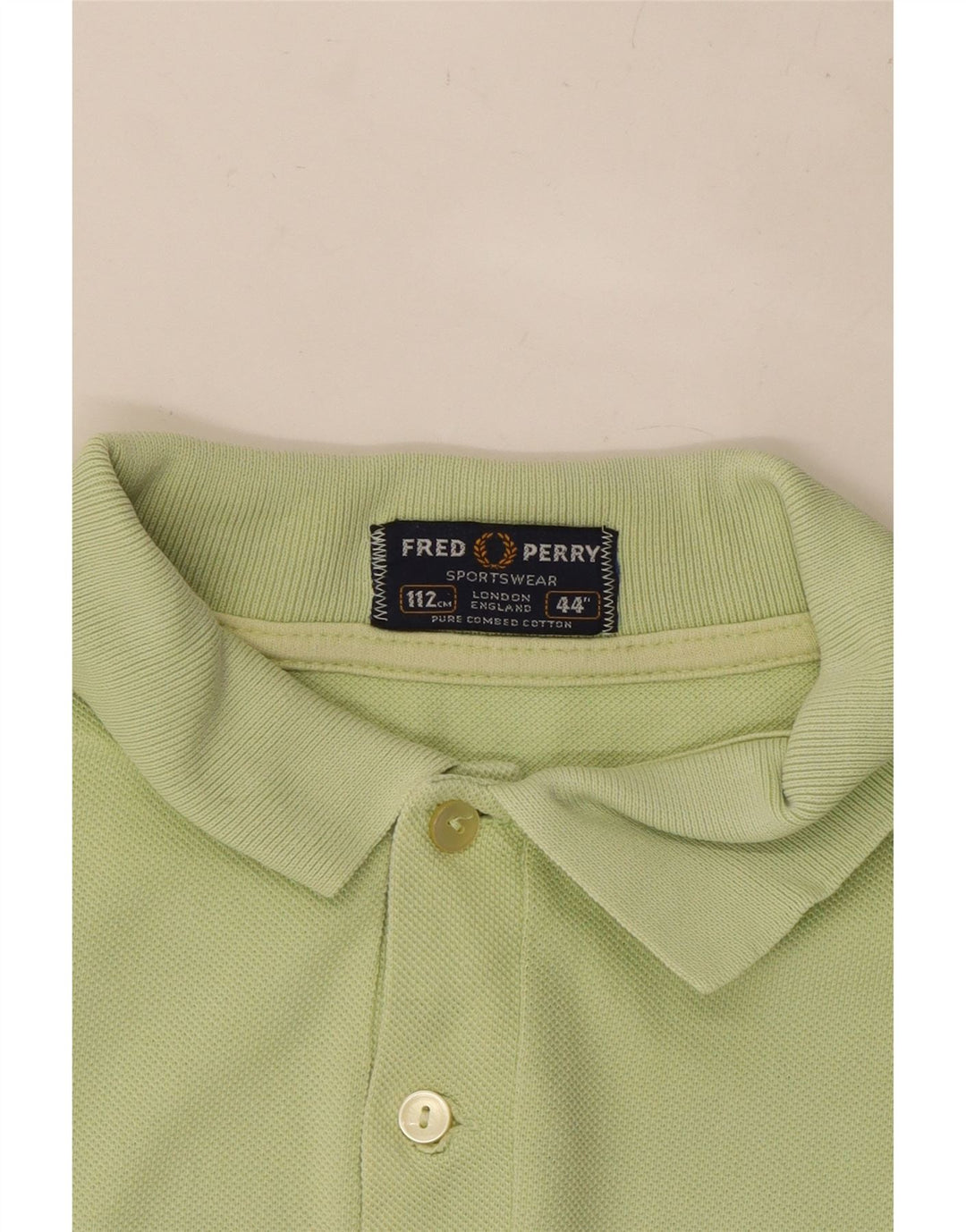 FRED PERRY Mens Polo Shirt Medium Green