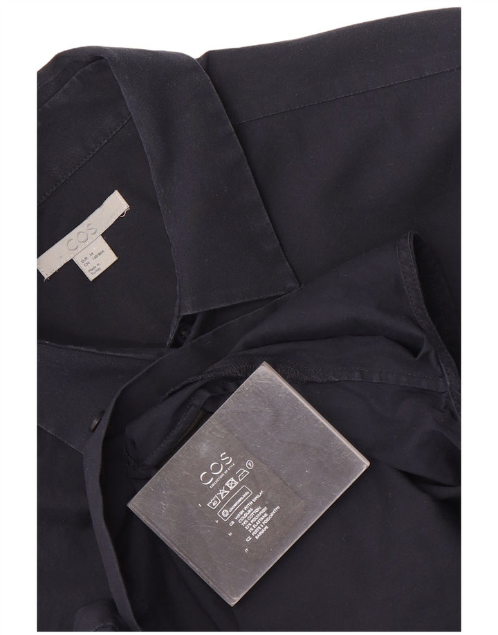 Cos Womens Shirt EU 34 XS Navy Blue Cotton