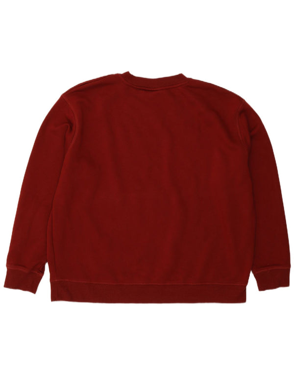 Juicy Couture Womens Graphic Sweatshirt Jumper UK 22 3XL Burgundy Cotton