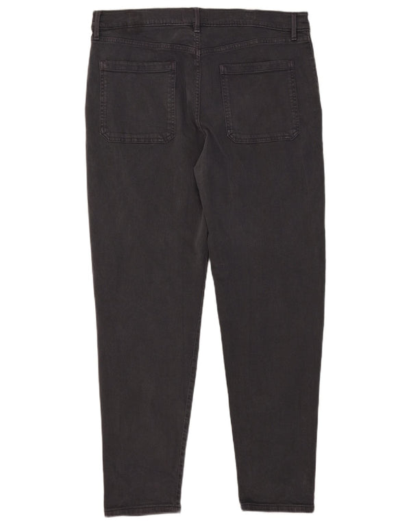 Marks & Spencer Mens Slim Chino Trousers W34 L28 Grey Cotton