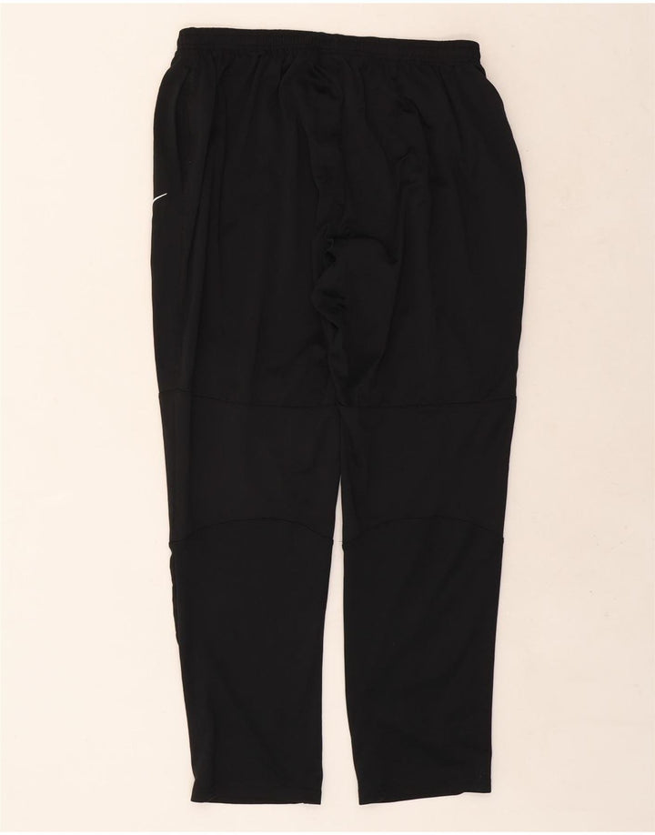 Nike Mens Dri Fit Tracksuit Trousers 2XL Black Polyester