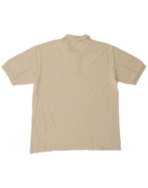 Diadora Mens Polo Shirt XL Beige Cotton