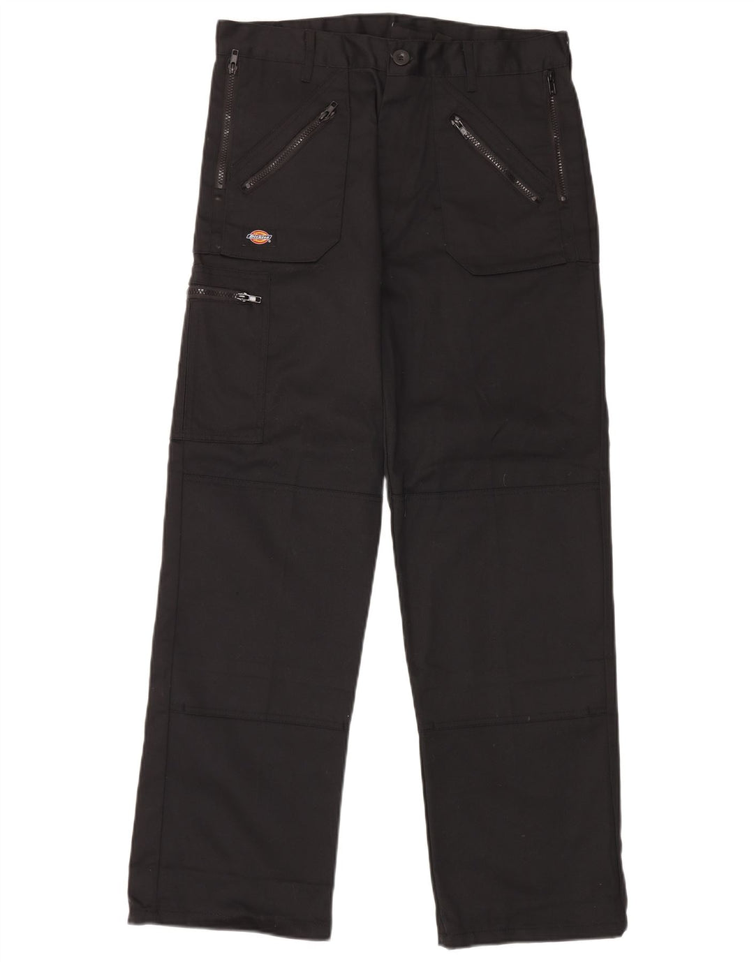 Dickies Mens Straight Cargo Trousers W32 L31 Black Polyester